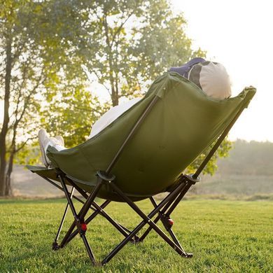 Кресло туристическое складное с подставкой для ног Naturehike Sea Star 001 CNK2450JJ020, хаки 6977465861375 фото