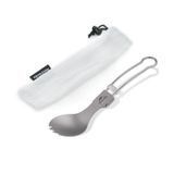 Ложка-виделка складна Naturehike Titanium spoon 2019 NH19C001-J grey 6927595734766 фото