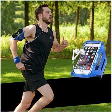 Чохол для телефона на руку Naturehike Arm bag L (5 inch) NH16Y008-B blue 6927595752807 фото