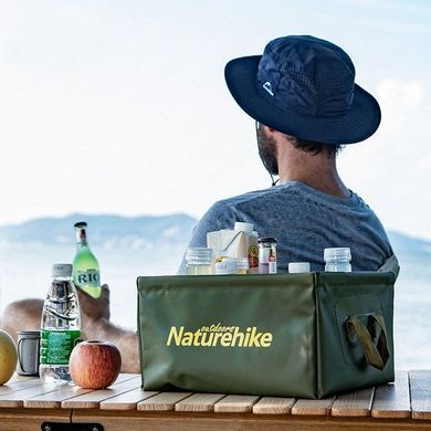 Ведро складное Naturehike Square bucket 13 л NH19SJ007 green 6927595739068 фото