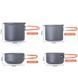 Набір посуду Naturehike 2-3 (2 каструлі+кришки) NH15T401-G grey 6927595787212 &ndash; фото 3