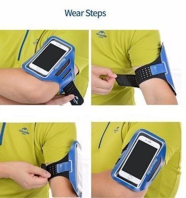 Чохол для телефона на руку Naturehike Arm bag XL (5.7 inch) NH16Y008-B violet 6927595752791 фото