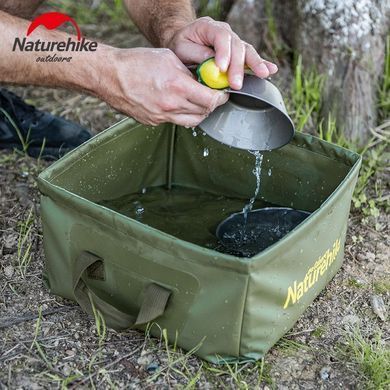 Ведро складное Naturehike Square bucket 13 л NH19SJ007 yellow 6927595739075 фото