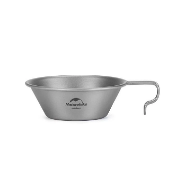 Миска титанова Naturehike 450 мл NH21CJ010 сірий 6927595788158 фото