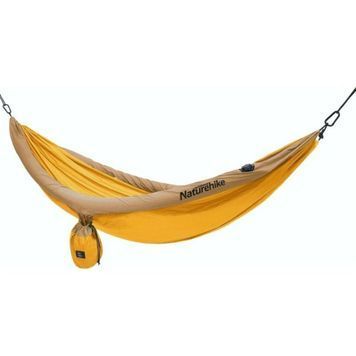 Гамак одномісний Naturehike 210T Inflatable pipe NH21DC012 кемел 6927595777367 фото