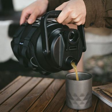 Термос туристичний Naturehike 304 steel 3500 мл NH22SJ001 чорний 6927595706978 фото