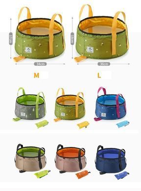 Ведро складное Naturehike New Folding Washbasin L 16 л NH18L010-P green 6927595728222 фото
