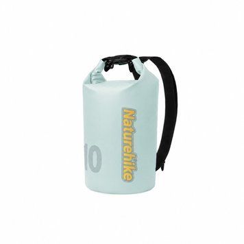 Гермомешок-рюкзак водонепроницаемый Naturehike CNK2300BS017, 10 л, синий 6927595712283 фото