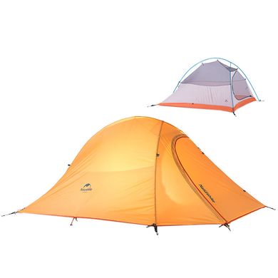 Палатка Naturehike Cloud UP III (3-х местная) 210T polyester New version + footprint NH18T030-T Orange