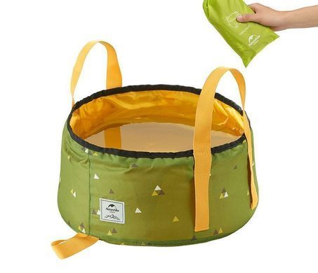 Ведро складное Naturehike New Folding Washbasin L 16 л NH18L010-P green 6927595728222 фото