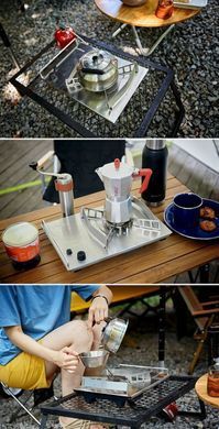 Пальник-плита кемпінговий Naturehike Outdoor Table Furnace Q-9E NH19PJ002 grey 6927595740446 фото