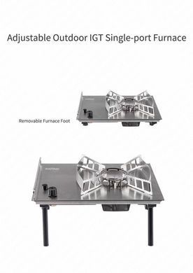 Пальник-плита кемпінговий Naturehike Outdoor Table Furnace Q-9E NH19PJ002 grey 6927595740446 фото