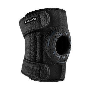 Бандаж на коліно туристичний з пружинною підтримкою Naturehike Qingyue CNK2650DS010, чорний 6927595713198 фото