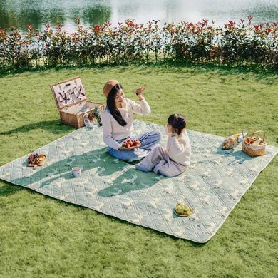 Коврик для пикника Naturehike CNK2350WS010 170*200 см, голубой с принтом 6976507661652 фото