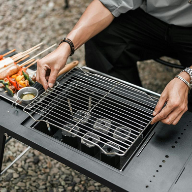 Стіл для барбекю сталевий Naturehike CNK2350CF018 black 6976507663960 фото