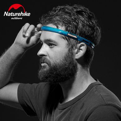 Обруч на голову Naturehike Outdoor Silicon Sweatband NH17Z010-D azure blue
