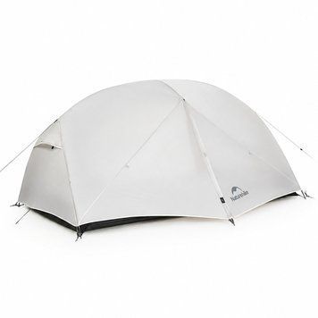 Палатка сверхлегкая двухместная с футпринтом Naturehike Mongar CNK2550WS037, 20D, серая 6977465863614 фото