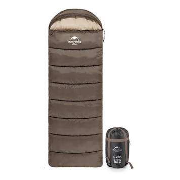 Спальний мішок Naturehike Envelope style U250S Upgraded лівий NH20MSD07 grey 6927595769294-L фото