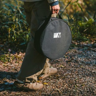Настільна кругла піч із решіткою гриль Naturehike CNK2550CF010, 36*32.6*12 см, хромоване залізо 6977465869364 фото