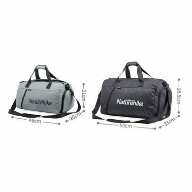 Сумка спортивная Naturehike L NH19SN002 серый 6927595738856 фото