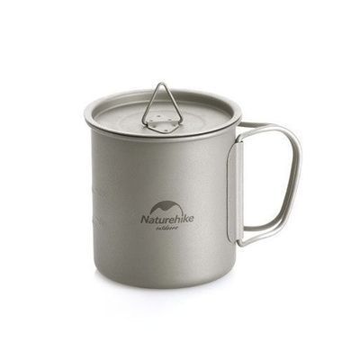 Кружка титановая Naturehike 300 мл NH20CJ005 grey 6927595745779 фото