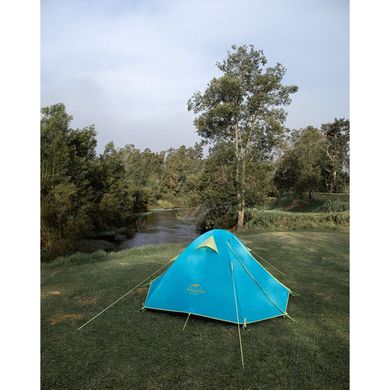 Палатка Naturehike P-Series III (3-х местная) 210T 65D polyester Graphic NH18Z033-P голубой