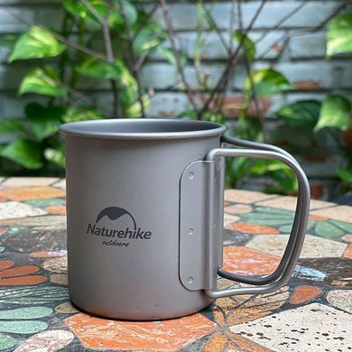 Титановая кружка Naturehike 600 мл NH20CJ005 grey 6927595769966 фото