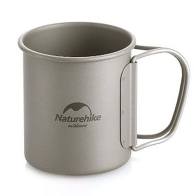Титановая кружка Naturehike 600 мл NH20CJ005 grey 6927595769966 фото