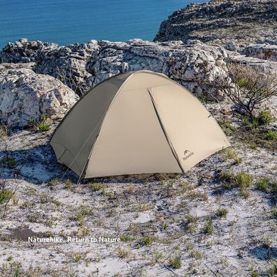 Палатка сверхлегкая двухместная Naturehike Jiling Pro CNK2650WS013, 20D, песочная 6977465862518 фото