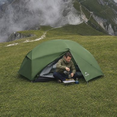 Палатка сверхлегкая двухместная Naturehike Mongar CNK2650WS014, 210T, зеленая 6977465862587 фото