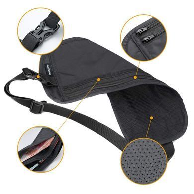 Сумка-кошелек поясная Naturehike Travel Waist Bag NH15Y005-B black 6927595708521 фото