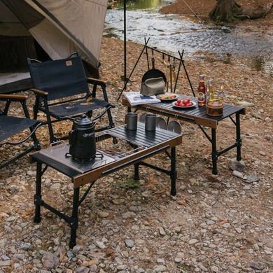 Стіл розкладний комбінований Naturehike aluminum NH21JU011 бук 6927595797808 фото