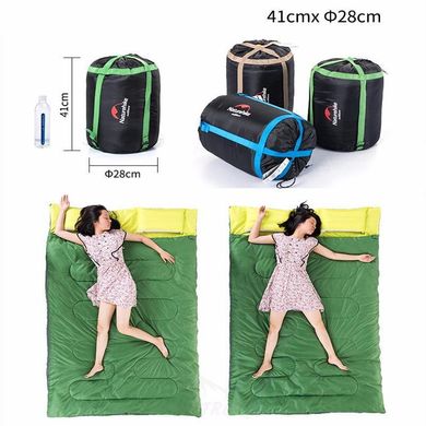 Спальний мішок Naturehike Double Sleeping Bag with Pillow SD15M030-J indigo