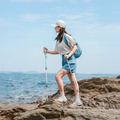 Трекінгова палиця Naturehike CNK2550DS013, 90-120 см, блакитна 6977465868350 фото