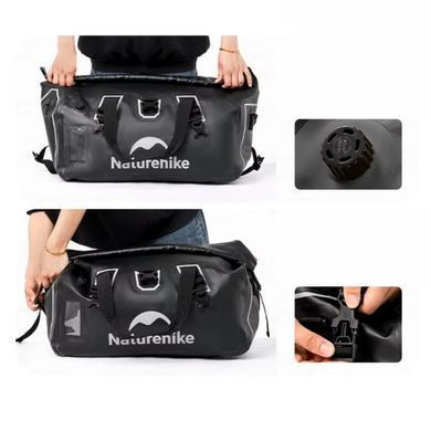 Сумка дорожная водонепроницаемая Naturehike 60 л CNK2450XB015 black 6975641883760 фото