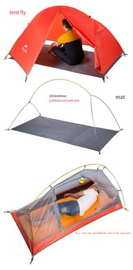 Палатка Naturehike Cycling I (1-х местная) 210T polyester + footprint NH18A095-D Blue