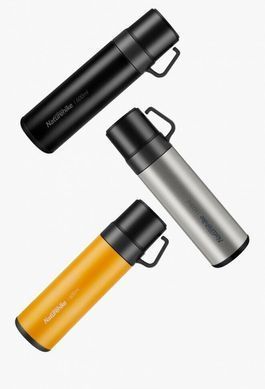 Термос туристический Naturehike 304 steel 600 мл NH17S020-B black 6927595724132 фото