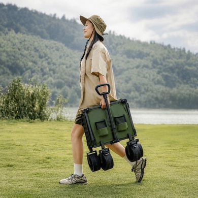 Візок туристичний складаний Naturehike Light CNK2350JJ012, 100+50 л, зелений 6977465863201 фото