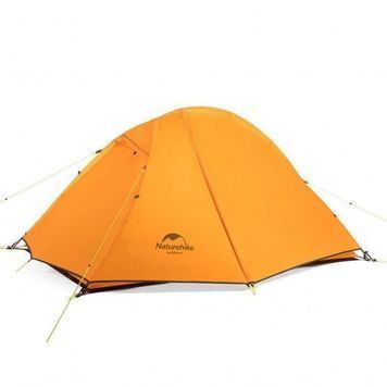 Палатка Naturehike Cycling II (2-х местная) 20D silicone + footprint (Spider II) NH18A180 orange 6927595731949 фото