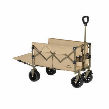 Тележка туристическая складная Naturehike Light CNK2350JJ012, 100+50 л, коричневая 6977465863294 фото