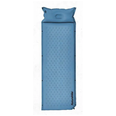 Килимок самонадувний одномісний з подушкою Naturehike 30мм CNH22DZ012 блакитний
