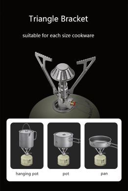 Горелка газовая Naturehike NH Ultralight 2022 NH21RJ004 silver 6927595789742 фото