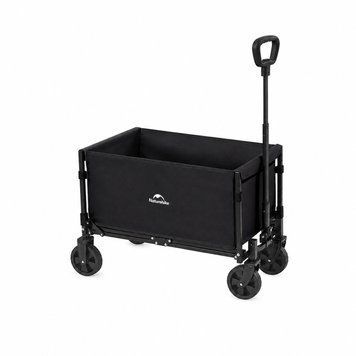 Тележка туристическая складная Naturehike Light CNK2350JJ012, 50 л, чёрная 6927595703540 фото