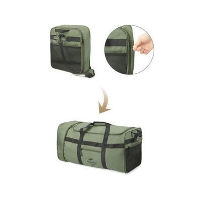 Сумка спортивна Naturehike XS03 Folding Tug Bag 88 NH21LX003 армійський зелений 6927595795774 фото
