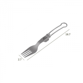 Вилка складная Naturehike Titanium spoon NH19C001-J серый 6927595734759 фото