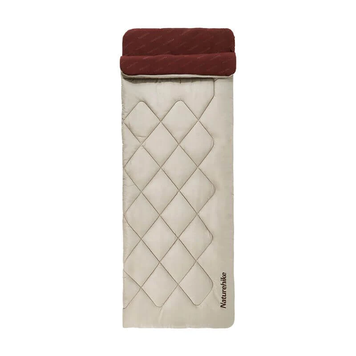 Спальний мішок Naturehike Cotton Sleeping Bag R350 CNH22SD005 бордовий-бежевий 6927595753514 фото