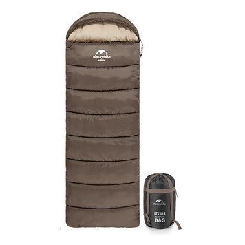 Спальний мішок з капюшоном Naturehike U350S 220*75 лівий NH20MSD07 коричневий 6927595764312-L фото