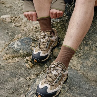 Шкарпетки туристичні амортизаційні високі Naturehike CYY2611FS011, L, темно-коричневий 6977465861627 фото