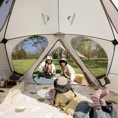 Палатка трехместная с тентом Naturehike Kabi Quick-Set CNK2650WS020, коричневая 6977465860231 фото