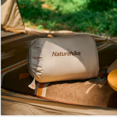 Спальний мішок Naturehike Cotton Sleeping Bag R350 CNH22SD005 бордовий-бежевий
